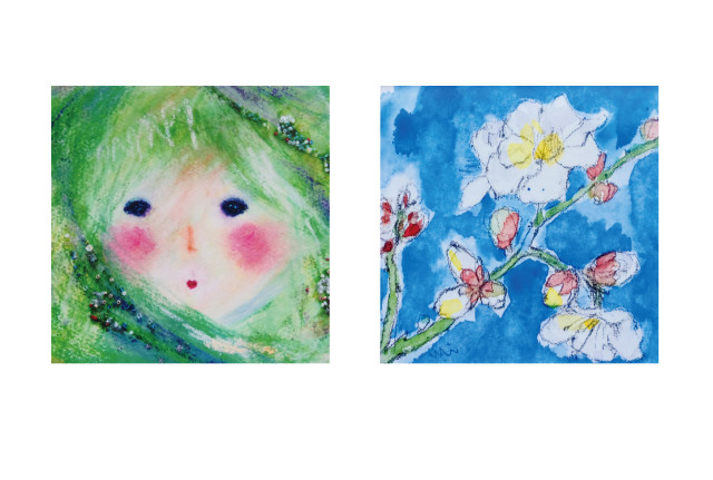 絵画展『2人展 花とこどもと』@茅ヶ崎 ギャラリー街路樹　