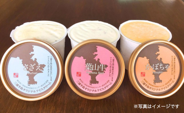三浦半島の完熟かぼちゃに葉山牛、サザエも絶妙アイスクリームに！横須賀市「すかなごっそ」他2店限定販売