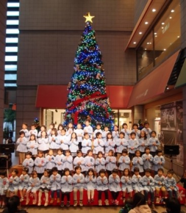 梅ヶ丘天使幼稚園クリスマスキャロル　＠青葉台東急スクエア