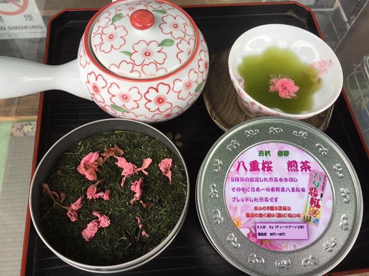 八重桜　煎茶