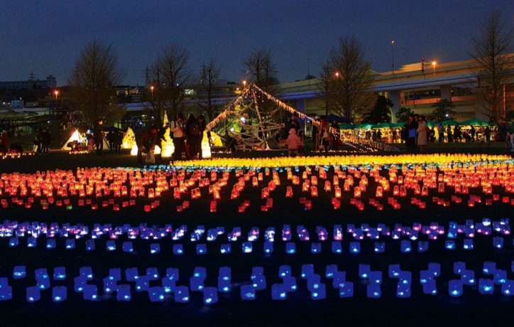 ＜初パレード＞横浜・蒔田公園で光のアート作品を展示「光のぷろむなぁど」　