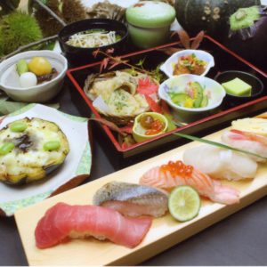 ミニデザートサービス：銀八鮨 本店／はだの食べ歩きグルメフェスティバル