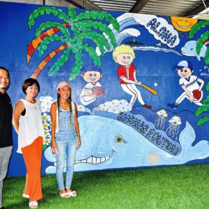 海を感じる壁画アートが楽しめる野球練習場＠茅ヶ崎市