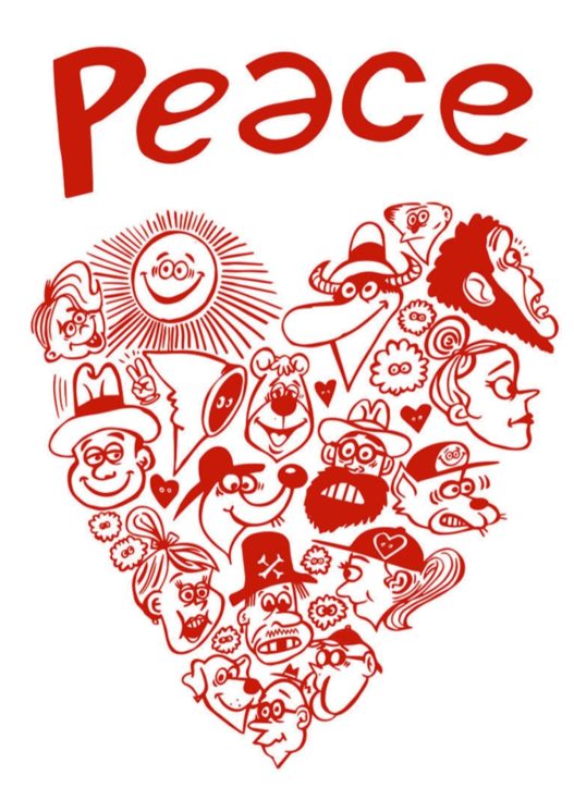 キャラクターデザイナーRyu Ambeさん「Peace」をテーマに個展＠茅ヶ崎市