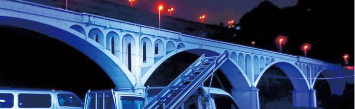 2021年も小倉橋を青で点灯「小倉橋ライトアップ」＠相模原市緑区小倉から川尻間