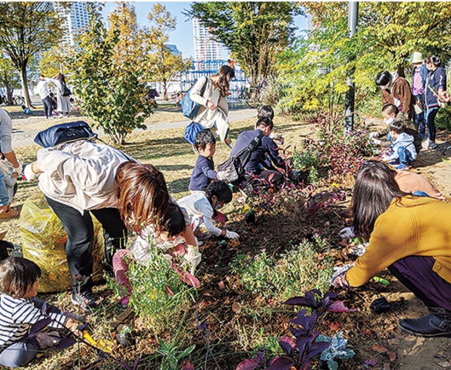 あそび場や花植えなど「みなとみらいＰａｒｋ Ｄａｙ」＠横浜市西区　高島中央公園　