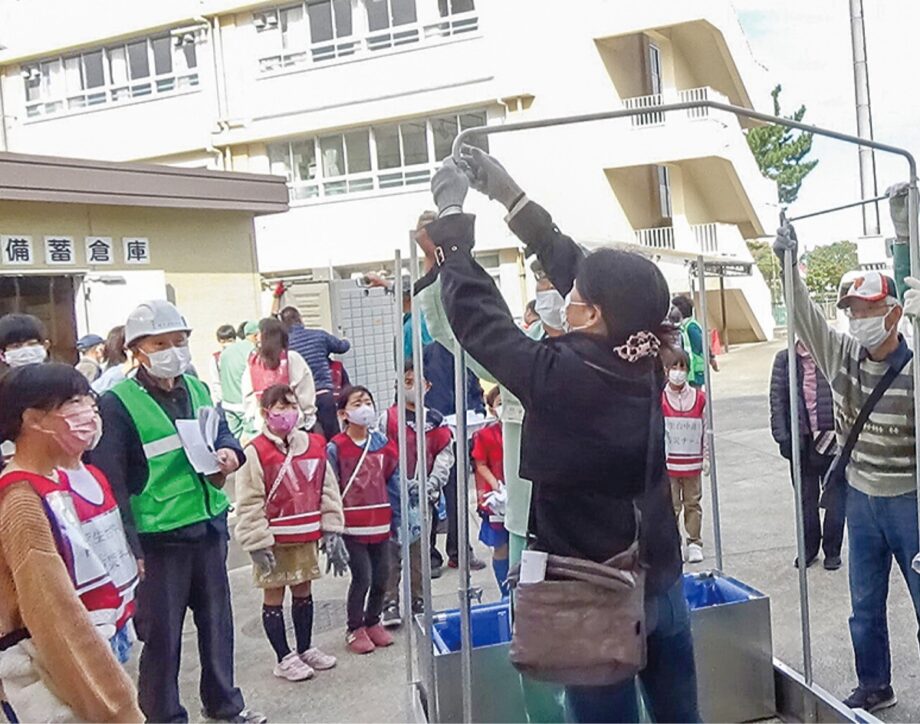 【菅生台自治会】 中高生が地域の支えに 初の避難所開設訓練
