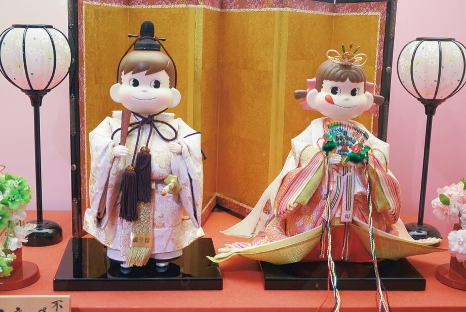 ペコちゃん・リカちゃん　など　かわいいキャラクターの「ひな人形展」＠横浜人形の家