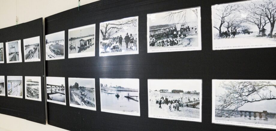 昭和の懐かしい風景を「思い出の多摩川写真展」写真には解説も＠川崎市多摩区・二ヶ領せせらぎ館
