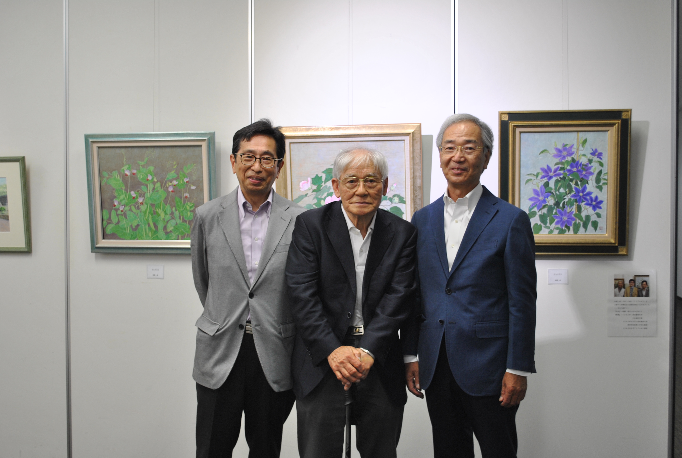 取材レポ】絵画展「傘寿・古希の三人展」水彩画や油絵など約70点
