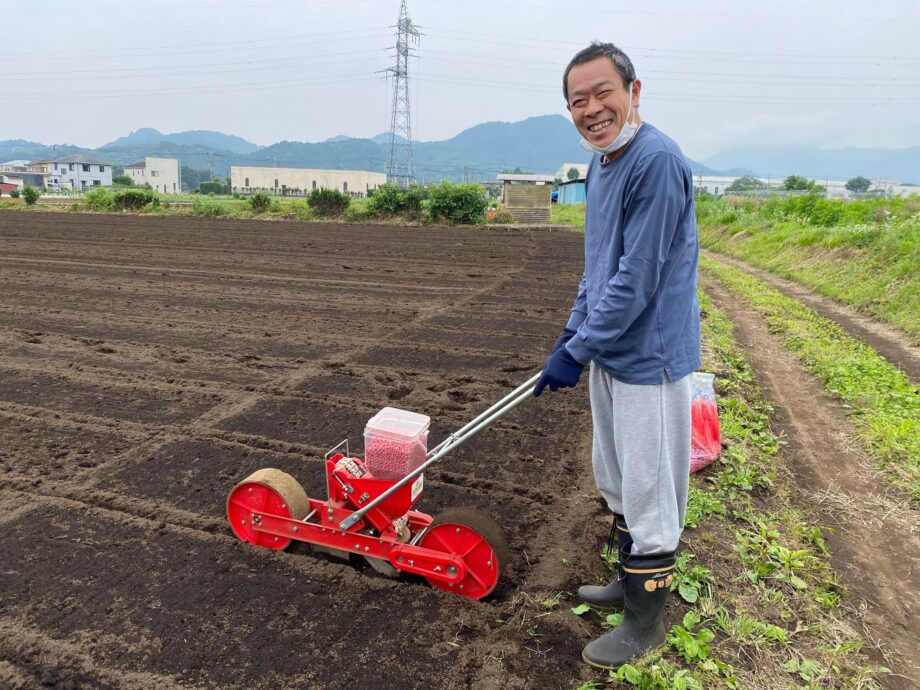 逗子市「とうふ工房とちぎや」の亀田さんによる「たのくろ豆」栽培が2022年もスタート！