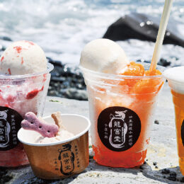 海で食べたい！小田原フルーツ氷　手作りジェラート専門店「龍宮堂」
