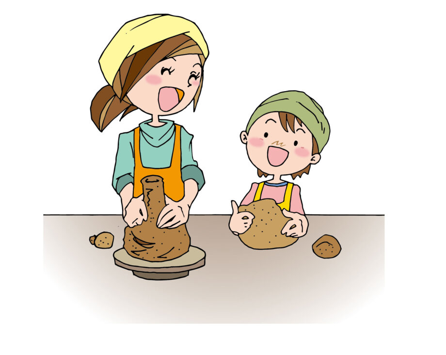 親子で陶芸夏休み教室開催@八王子市:川口生涯学習センター