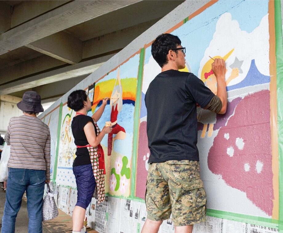 3年ぶりに大磯北浜海岸の西湘バイパス橋脚下に描く壁画事業再開「私の描く大磯の未来」制作者募集！