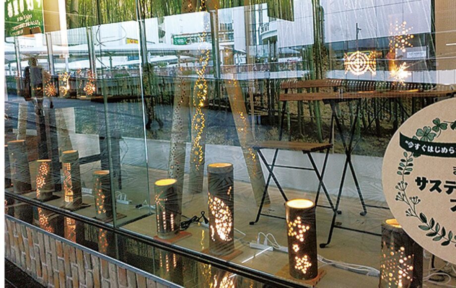 【2022年9月10日・11日】竹灯篭に自由に色をつけるワークショップを開催＠町田市：町田モディ４階イベントスペース
