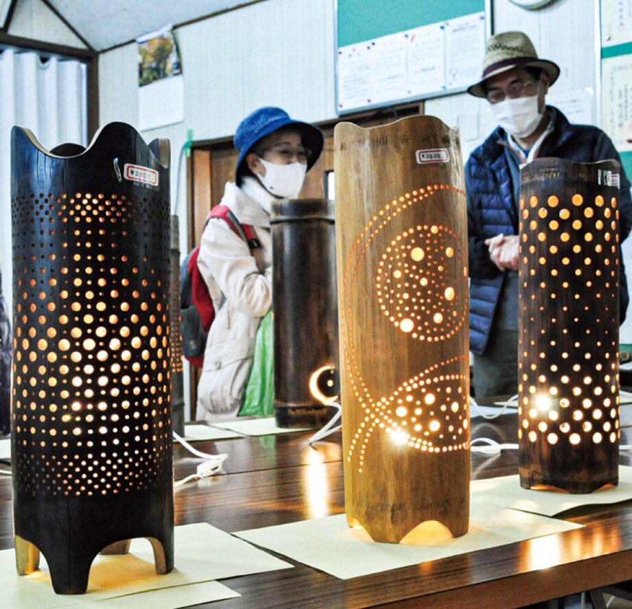 川崎市麻生区で「竹行燈」展示即売会