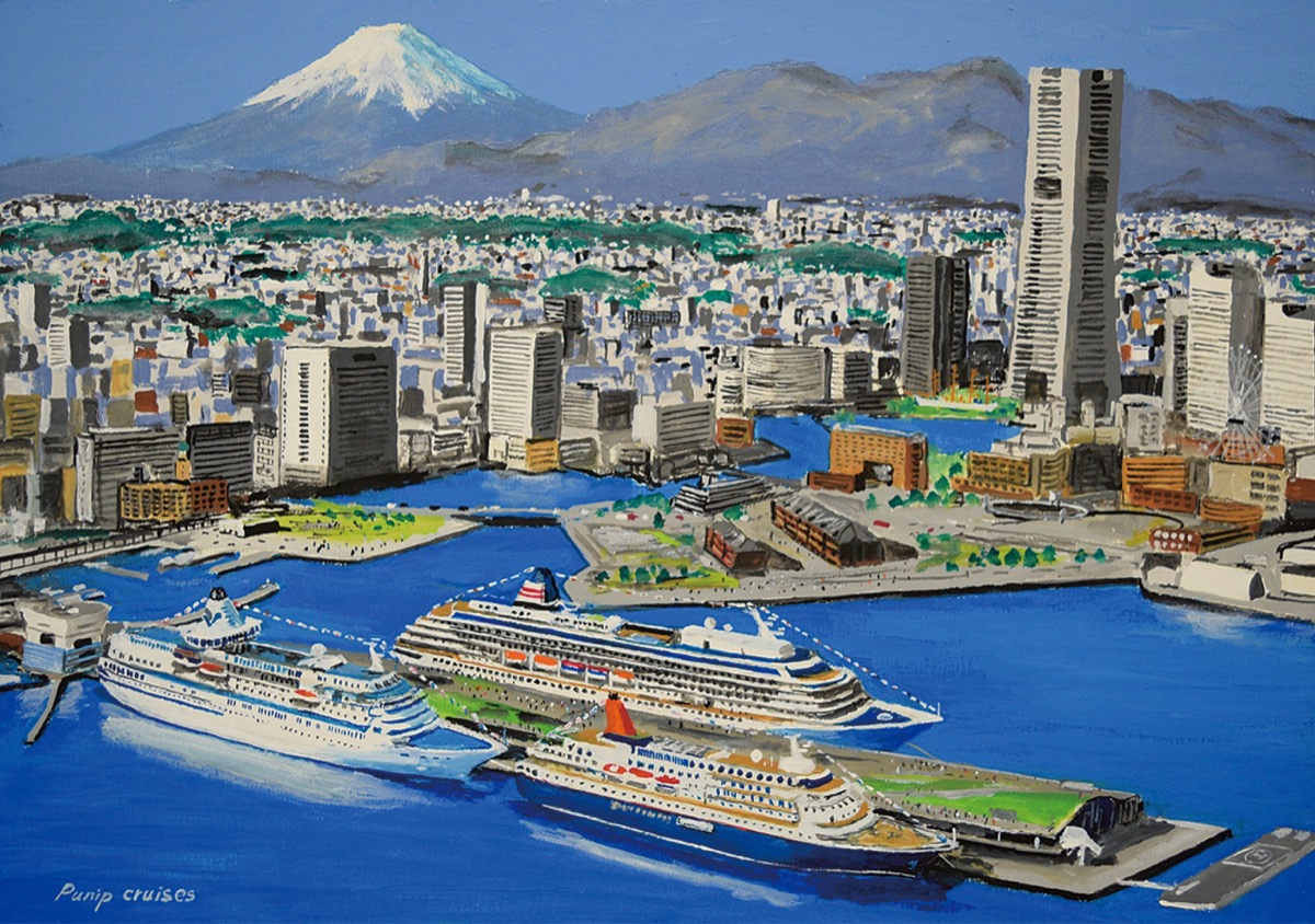 横浜港大さん橋で20周年記念絵画展「横浜港の船と大さん橋の歴史」 – 神奈川・東京多摩のご近所情報 – レアリア