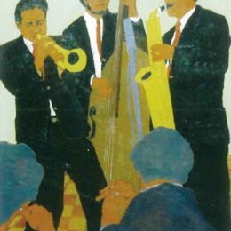 【３月２６日まで】「加藤宏・絵画による“ジャズの響”展」＠平塚市錦町 美容室Amas２階ギャラリー
