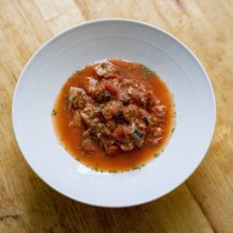 【ママ応援レシピ】混ぜてレンチン　さば缶トマトスープ　by管理栄養士