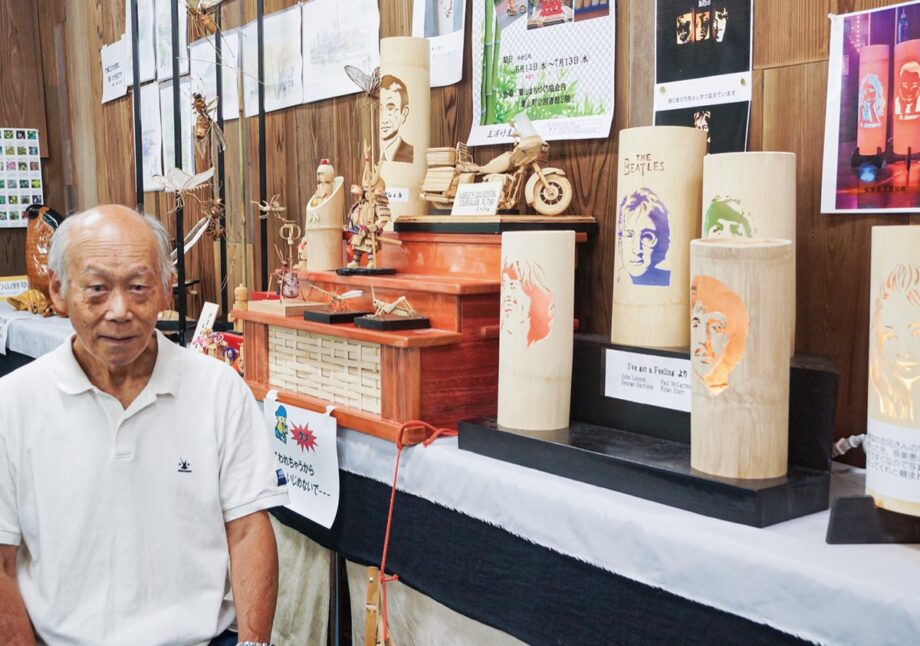 葉山町で「竹灯籠と竹細工展」三浦竹友の会・伐採竹で工芸品　＜7月13日まで＞