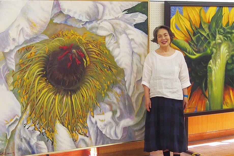 相模原市南区の桜台美術館で女優・左時枝の油絵展開催