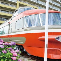 開成駅前の「ロンちゃん」塗装工事終えピカピカに！