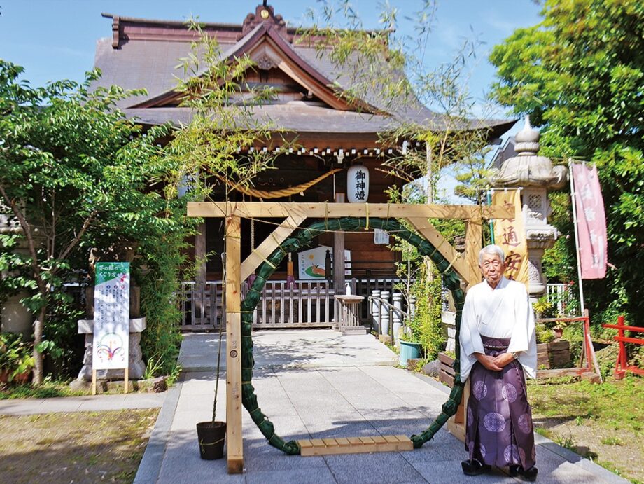 矢向日枝神社（横浜市鶴見区）に茅の輪くぐり　無病息災を祈願する伝統行事が70年ぶりに復活