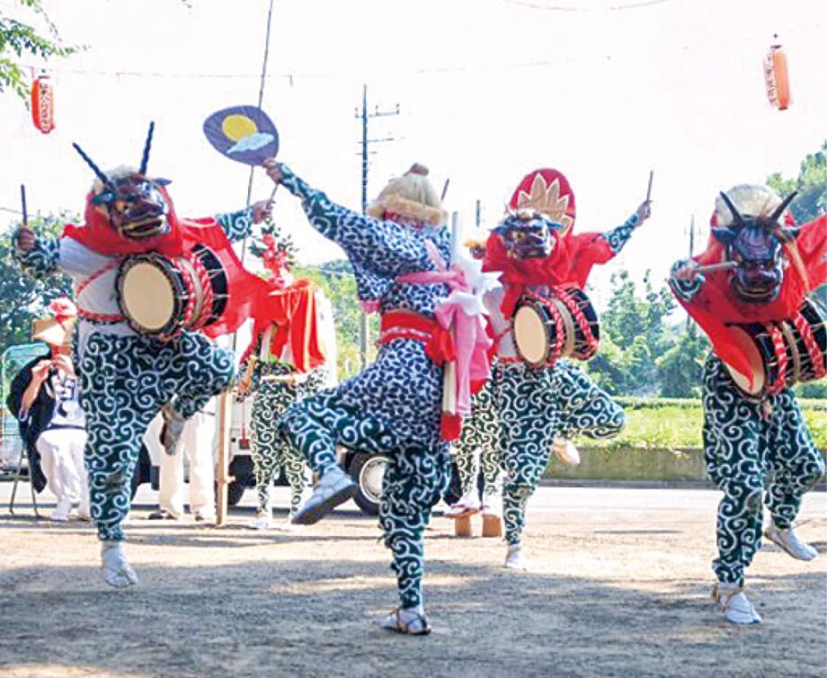 2023年７月16日　愛川町諏訪神社で「三増の獅子舞奉納」4年ぶり
