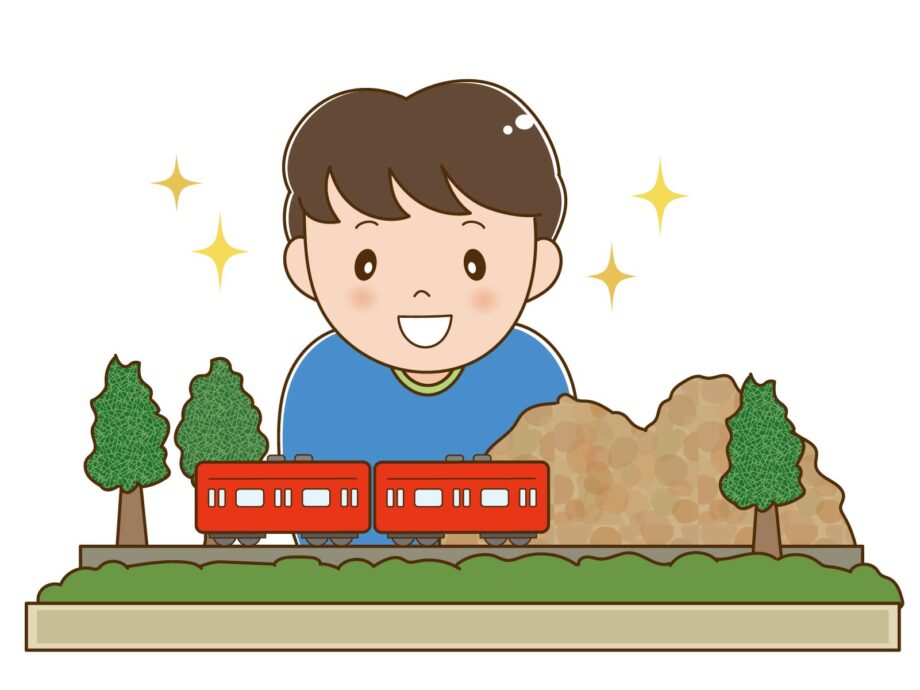 旅の道のクリップアート