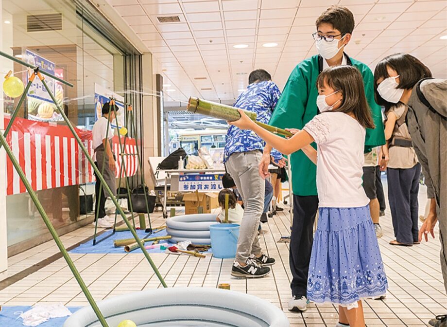 戸塚モディで夏イベント(８月11日～20日) 舞岡高生徒も協力「バンブースプラッシュ」やシーガルズ選手サイン会も