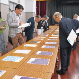 力作404点集うーネクタイデザインコンペ入賞作品「千百年を紡ぐ八王子織物展」展示＠八王子市：東京たま未来メッセ