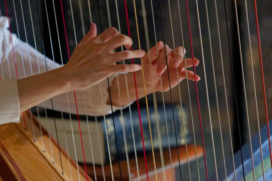 横浜市神奈川区のマルニカフェでハープ演奏会＜2023年11月18日＞