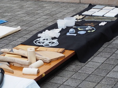 アートのタネとなる企業廃材