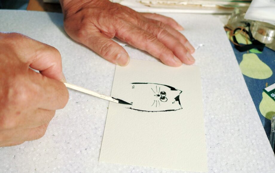 川崎市＞酒捨て絵だけ残った…割り箸画家の三澤さん、多摩市民館で 