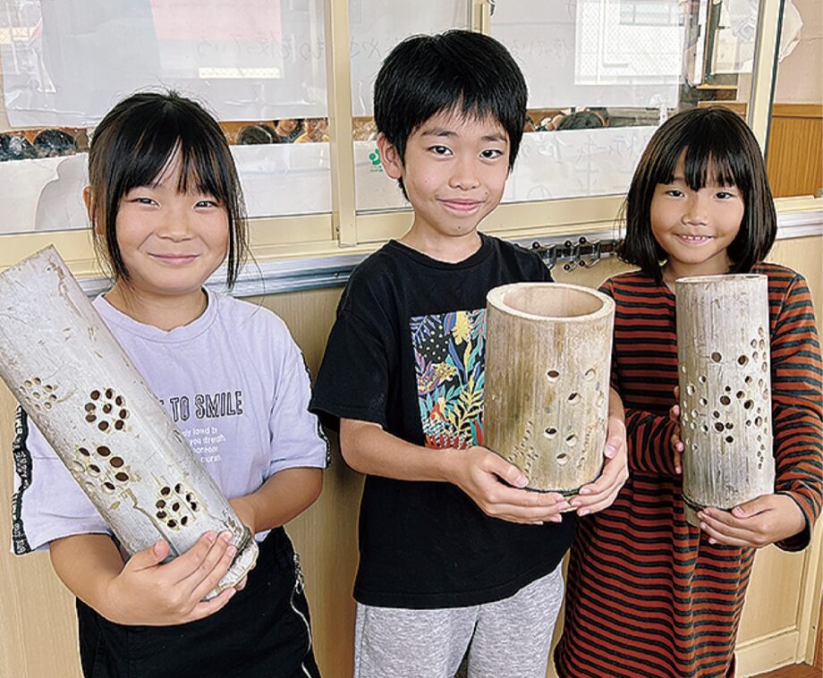 ＜川崎市立平間小学校＞３年生が「竹あかり｣に挑戦中！多摩川でハゼ釣り体験も！