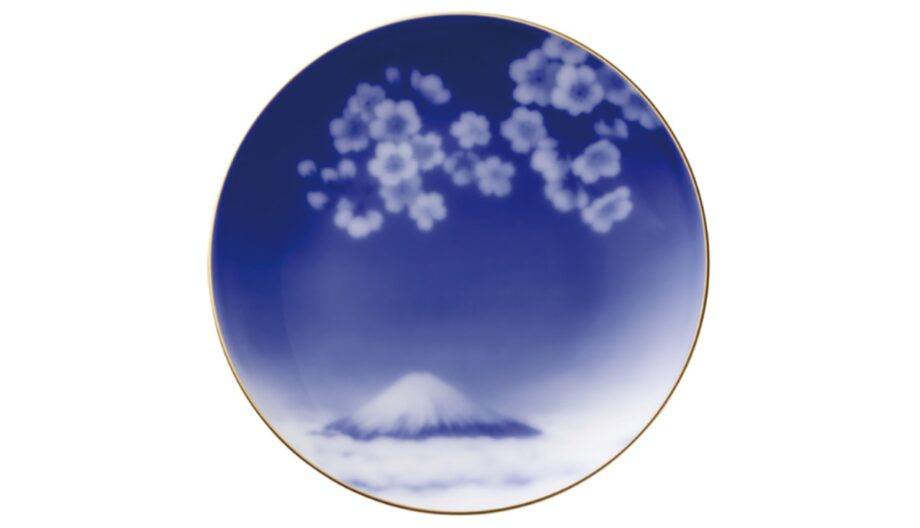 大倉陶園　花見富士 16cmプレート【お年玉プレゼント2026】