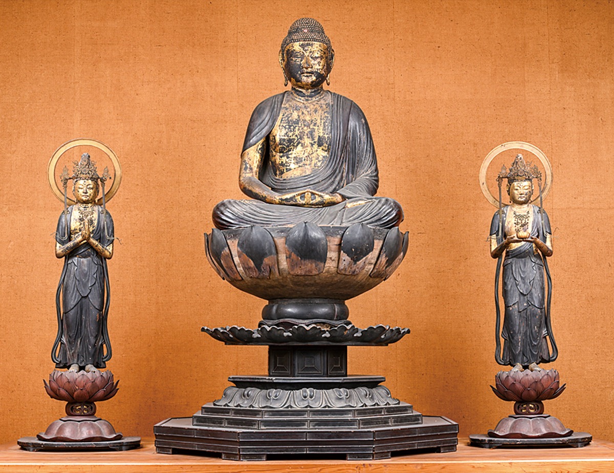 横浜市歴史博物館「文化財展」横浜市栄区の證菩提寺 阿弥陀三