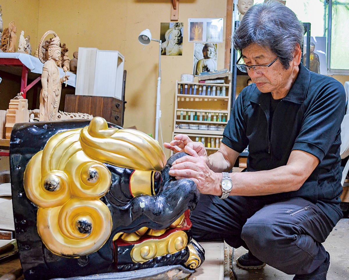 三浦市海南神社 夏例大祭”よみがえる一対の獅子頭”仏師・梶谷さんが修復 – 神奈川・東京多摩のご近所情報 – レアリア