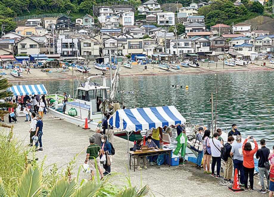 ６月９日　逗子・小坪漁港で船上市場「旬の鮮魚」を堪能あれ～公共交通機関のご利用を！