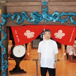 画家・石原延啓さん「龍神」現代アートで横須賀大津諏訪神社に作品奉納＜9月28日一般公開＞