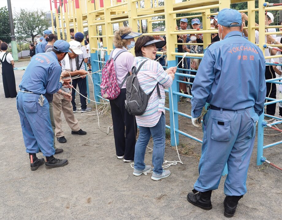 神奈川区羽沢地区で年に一度の合同防災訓練 ＜11自治・町内会が参加＞