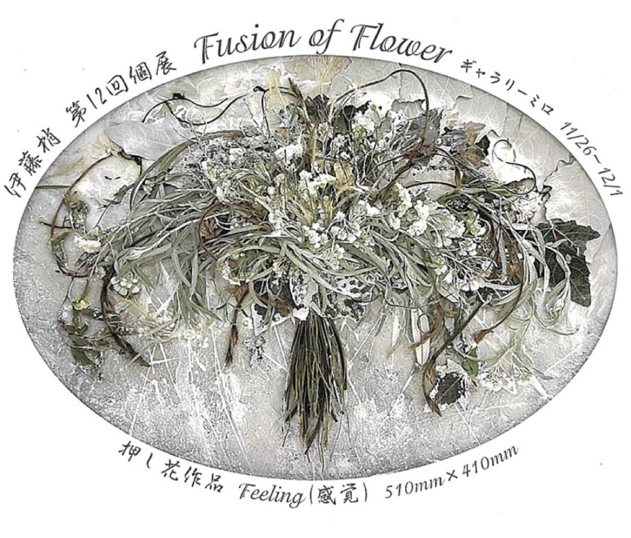 【11月26日～12月１日】新しい押し花を表現　個展「Ｆｕｓｉｏｎ ｏｆ Ｆｌｏｗｅｒ」（横浜市中区）