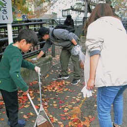 渋川沿道で清掃活動 ２つの町内会が合同で【2024年11月22日】