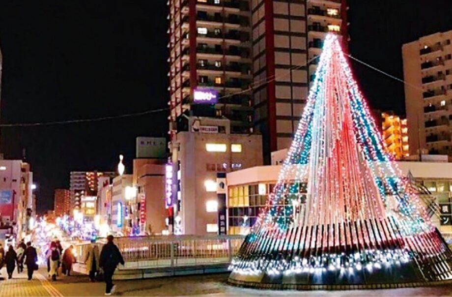 【12月25日（水）まで】「中央区花手水」とイルミとコラボ＠ＪＲ相模原駅南口ペデストリアンデッキ