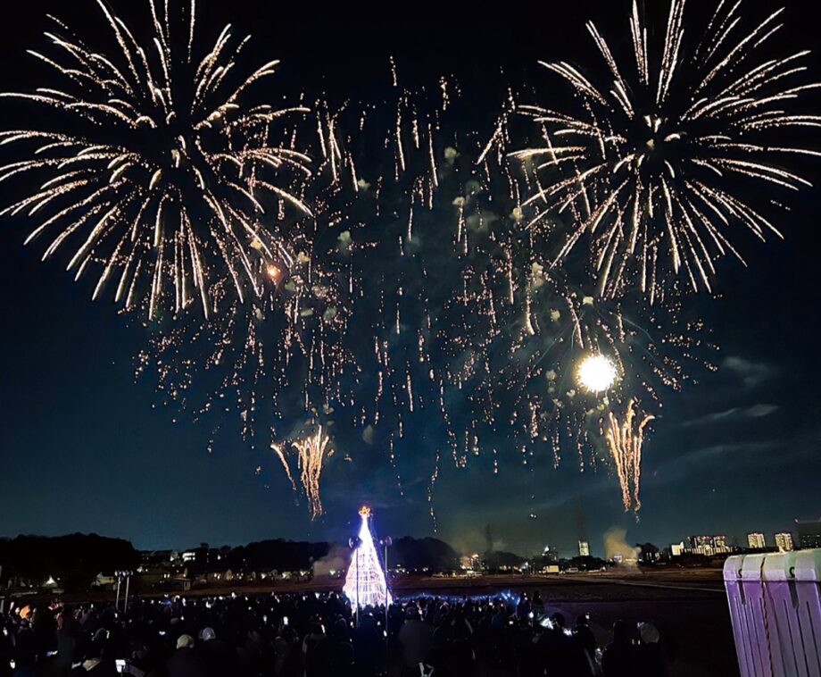 12月21日　座間市入谷の田んぼでクリスマスイベント　ライブや花火打上げも