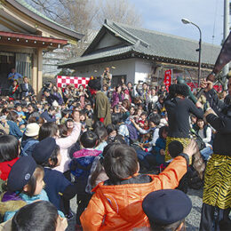 2025年2月2日・藤沢各所で豆まき【鵠沼伏見稲荷神社・白旗神社・妙福寺・遊行寺】