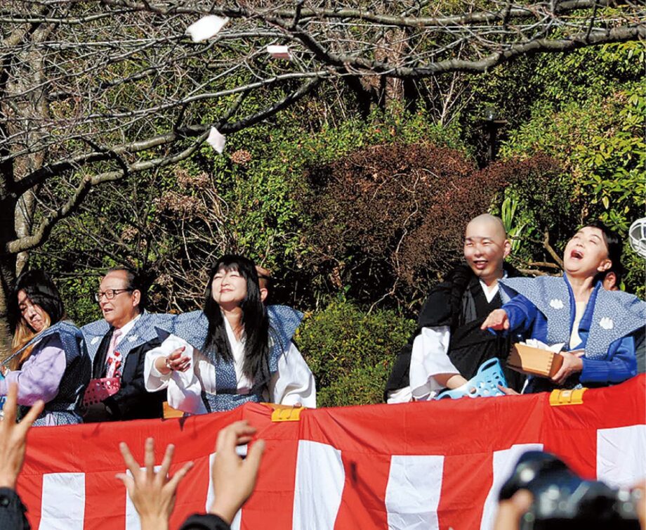 2月1日午後２時〜＜大船観音寺で５年ぶり豆まき＞ ゲストに五大路子さん、伊藤かずえさん