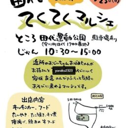 2月23日　散歩ついでにマルシェへ （愛川町 田代運動公園）