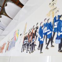 【5月26日～28日】＜多摩美大生ら日本画 洪鐘祭絵巻が完成＞ 江の島サムエル・コッキング苑内で展示