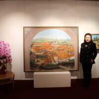 【画家・プロフェッショナル】中原区の洋画家・垣内宣子さん、チェコ大使館で個展を開催